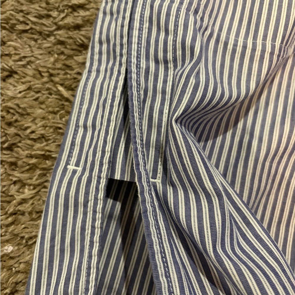 Vince Women’s Short Sleeve Tunic Nautical Vacation Blue White Striped Size 4 - Picture 6 of 11
